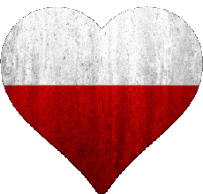 Bandiere Europa Polonia Cuore 