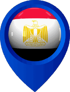 Drapeaux Afrique Egypte Epingle de Localisation 