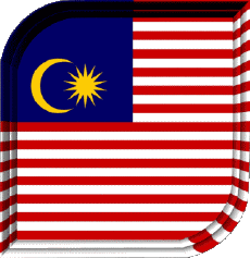 Flags Asia Malaysia Square 