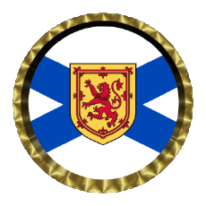 Bandiere Europa Scozia Rotondo - Anelli 