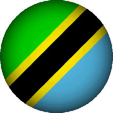 Bandiere Africa Tanzania Rond 