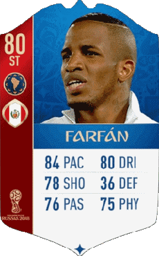 Multimedia Vídeo Juegos F I F A - Jugadores  cartas Perú Jefferson Farfán 