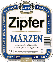 Getränke Bier Österreich Zipfer 