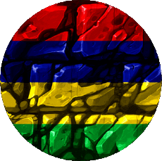 Flags Africa Mauritius Round 