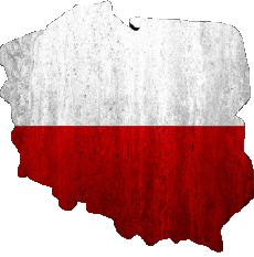 Banderas Europa Polonia Mapa 