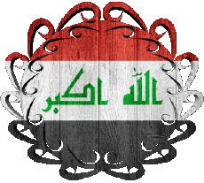 Bandiere Asia Iraq Forma 01 