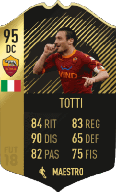 Multimedia Videogiochi F I F A - Giocatori carte Italia Francesco Totti 