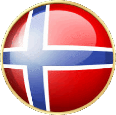 Drapeaux Europe Norvège Rond 