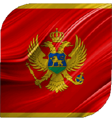 Flags Europe Montenegro Square 