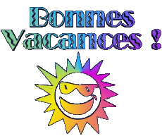 Nachrichten Französisch Bonnes Vacances Transparenter Hintergrund 04 