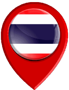 Banderas Asia Tailandia Marcador de ubicación 