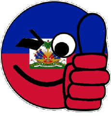 Flags America Haiti Smiley - OK 