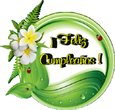Messages Spanish Feliz Cumpleaños Floral Transparent Background 011 