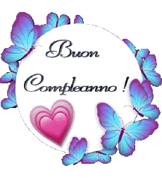 Messages Italian Buon Compleanno Farfalle 010 