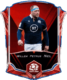 Sports Rugby - Joueurs Ecosse Willem Petrus Nel 