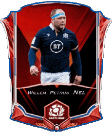 Sports Rugby - Players Scotland Team 2022 Willem Petrus Nel 