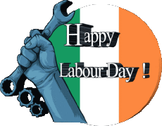 Messagi Inglese Happy Labour Day Ireland 