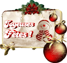 Mensajes Francés Joyeuses Fêtes (Noël) Serie 10 