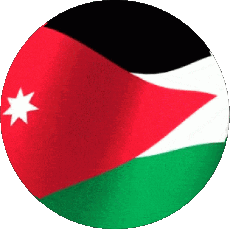 Bandiere Asia Giordania Tondo 