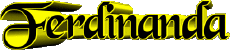 Prénoms FEMININ - Allemagne F Ferdinanda 