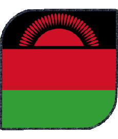 Bandiere Africa Malawi Quadrato 