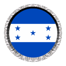 Drapeaux Amériques Honduras Rond - Anneaux 