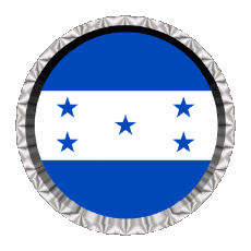 Flags America Honduras Round - Rings 