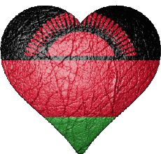 Drapeaux Afrique Malawi Coeur 