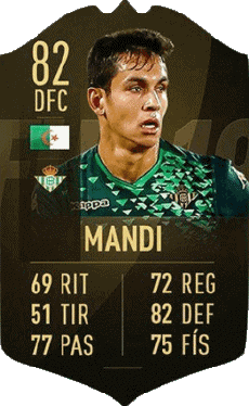 Multi Média Jeux Vidéo F I F A - Joueurs Cartes Algérie Aïssa Mandi 