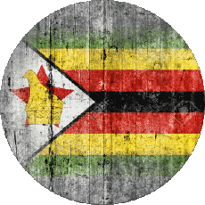 Flags Africa Zimbabwe Round 
