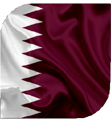 Drapeaux Asie Qatar Carré 