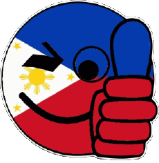 Drapeaux Asie Philippines Smiley - OK 