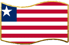 Bandiere Africa Liberia Rettangolo 