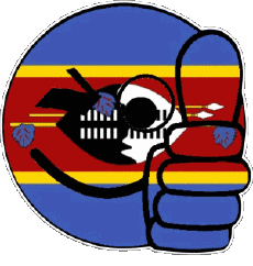 Fahnen Afrika Eswatini Smiley - OK 