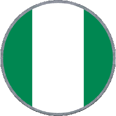 Banderas África Nigeria Rond 