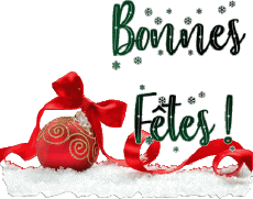Mensajes Francés Bonnes Fêtes (Noël) Série 12 