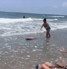 Humor -  Fun Sport Skim board Stürze - Fail 