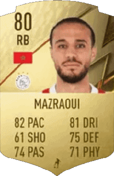 Multimedia Vídeo Juegos F I F A - Jugadores  cartas Marruecos Noussair Mazraoui 
