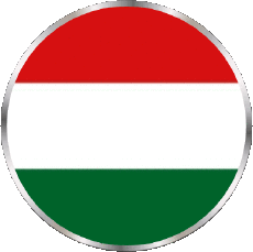 Flags Europe Hungary Round 