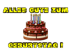 Messages German Alles Gute zum Geburtstag Kuchen 001 