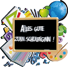 Messages German Alles Gute zum Schulbeginn Transparent Background 002 