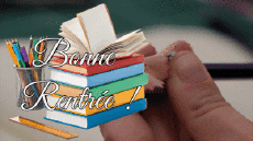 Messages Français Bonne Rentrée Fond Animé 004 