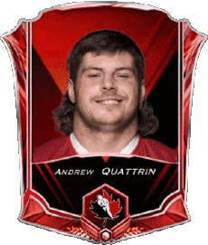 Sports Rugby - Joueurs Canada Andrew Quattrin 