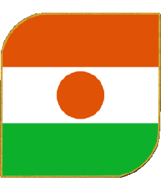 Bandiere Africa Niger Quadrato 