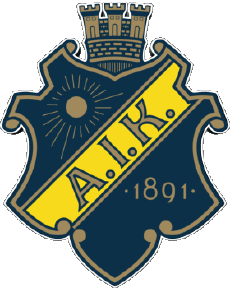 Sportivo Calcio  Club Europa Logo Svezia AIK Fotbol 