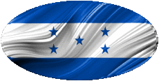 Fahnen Amerika Honduras Oval 