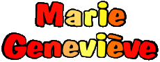 Prénoms FEMININ - France M Composé Marie Geneviève 