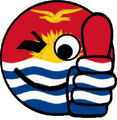 Drapeaux Océanie Kiribati Smiley - OK 