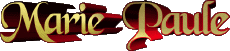 Vorname WEIBLICH - Frankreich M Zusammengesetzter Marie Paule 