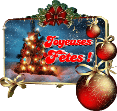 Nachrichten Französisch Joyeuses Fêtes (Noël) Serie 09 